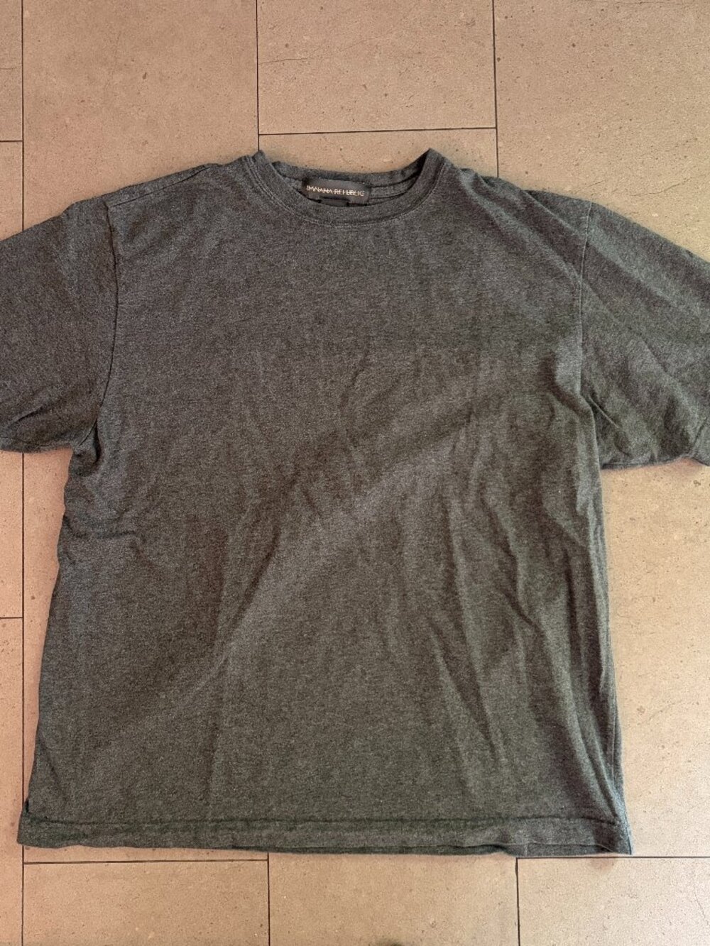 Banana Republic Dark Gray Crew Neck 100% Cotton T-shirt-Unisex-Medium